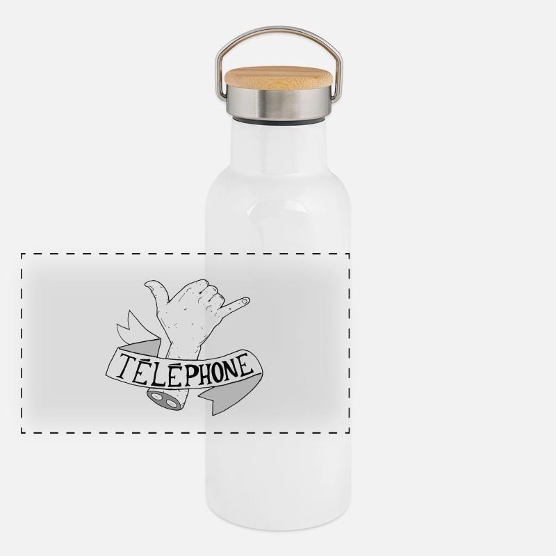 Rough Translation # 4 Panoramic Thermal Bottle with Bamboo Lid