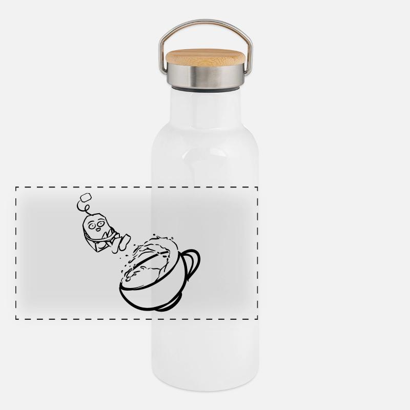 thé Gourde isotherme avec bouchon en bambou