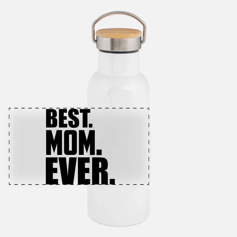 meilleure maman jamais Gourde isotherme avec bouchon en bambou