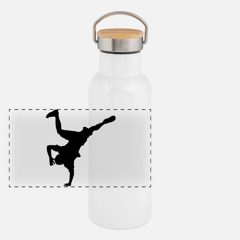 Hip Hop Thermos con coperchio in bambù