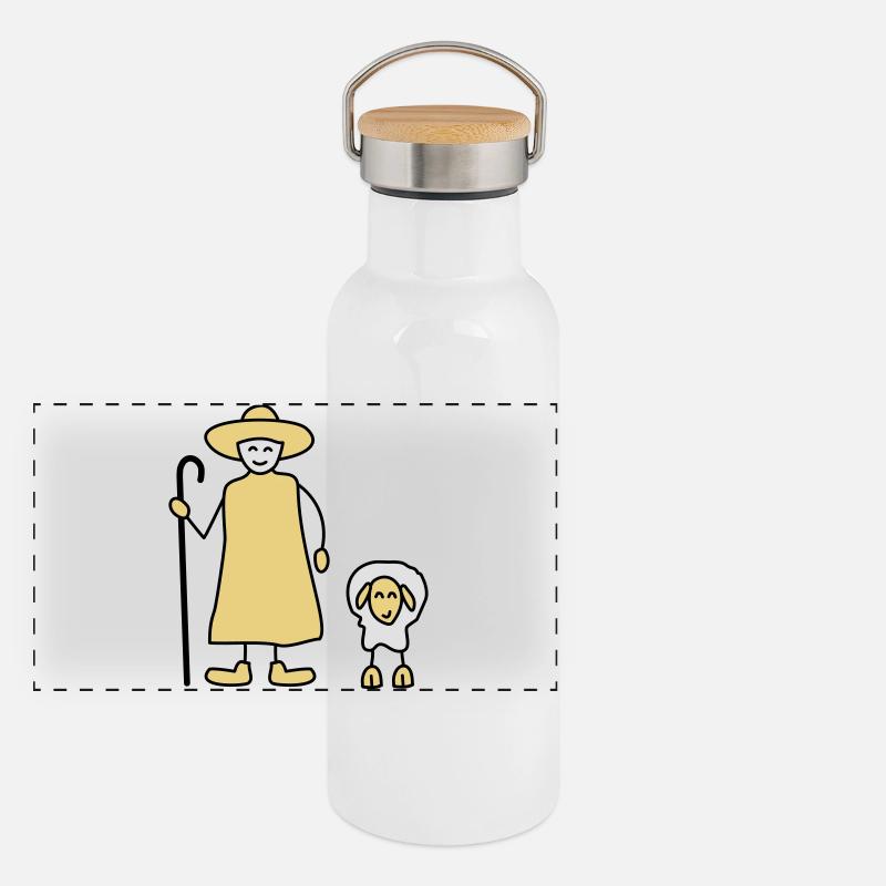 shepherd Panoramic Thermal Bottle with Bamboo Lid