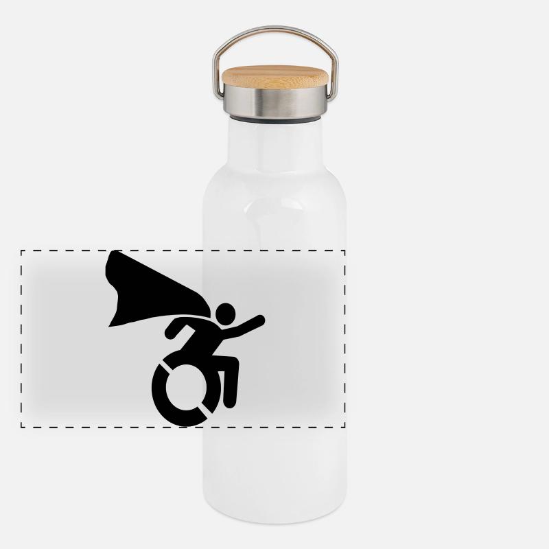 Panorama Thermosflasche mit Bambusdeckel