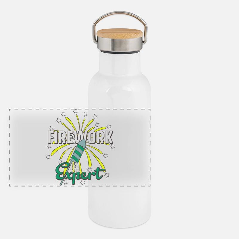Feu d'artifice expert Gourde isotherme avec bouchon en bambou