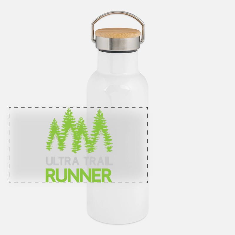 Ultra Trail Runner Panorama Thermosflasche mit Bambusdeckel