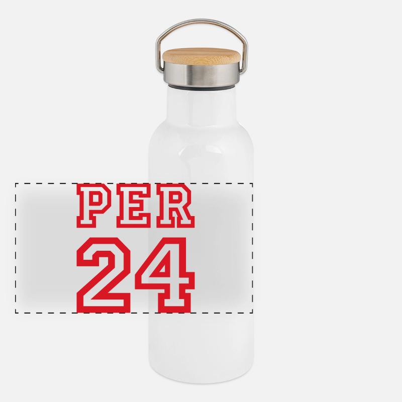 Peru Panorama Thermosflasche mit Bambusdeckel