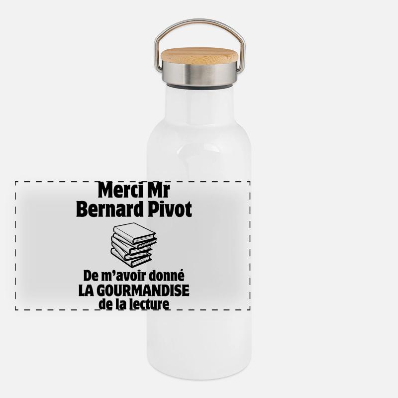 reading, dictation, spelling Panoramic Thermal Bottle with Bamboo Lid