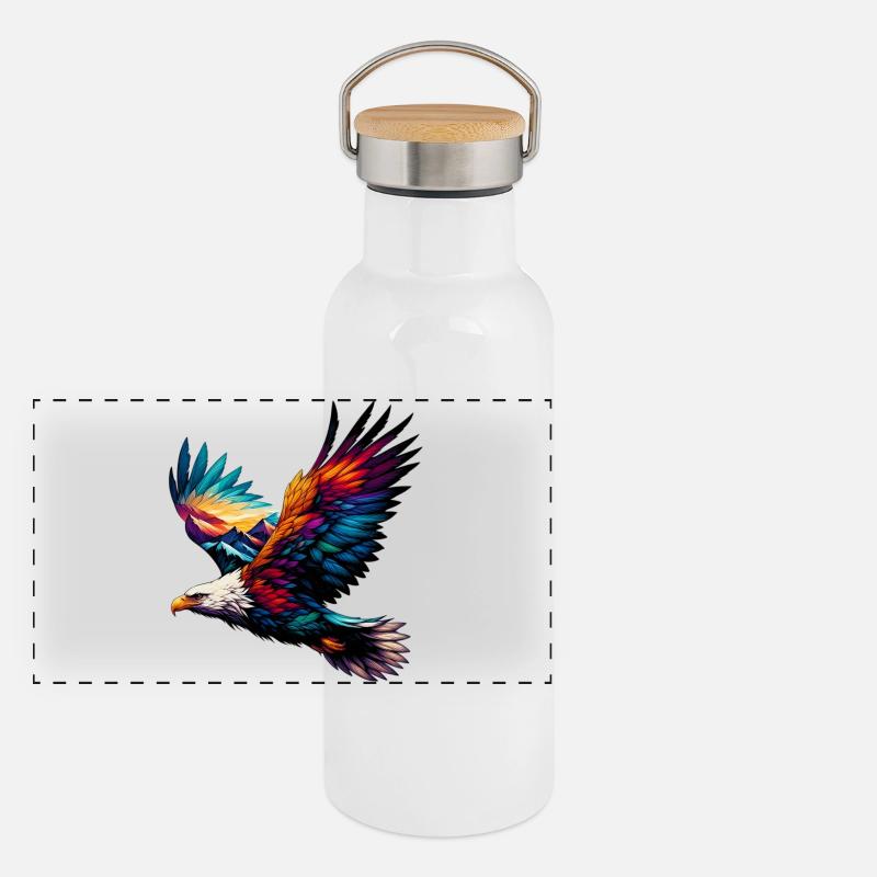 Adler Panorama Thermosflasche mit Bambusdeckel