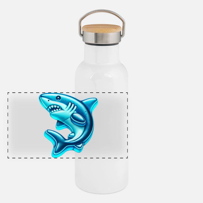 Hai Panorama Thermosflasche mit Bambusdeckel