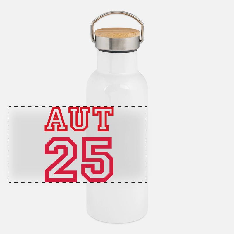 AUSTRIA Panorama Thermosflasche mit Bambusdeckel