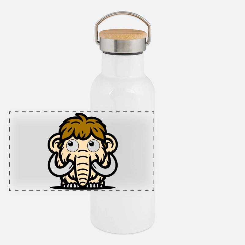 Mammut Panorama Thermosflasche mit Bambusdeckel