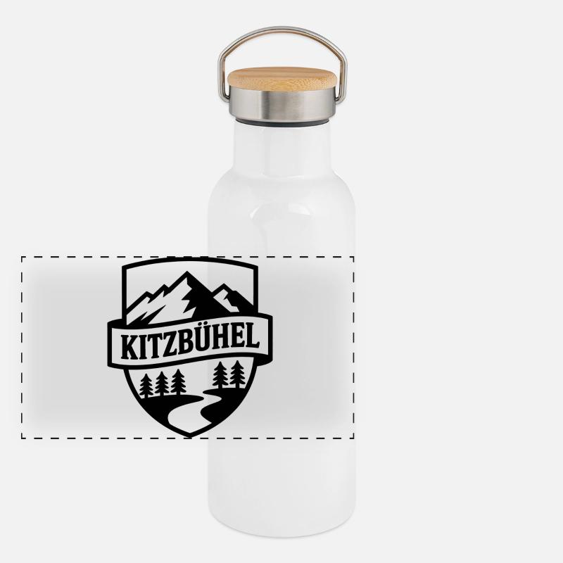 Kitzbühel - Création de souvenirs Gourde isotherme avec bouchon en bambou