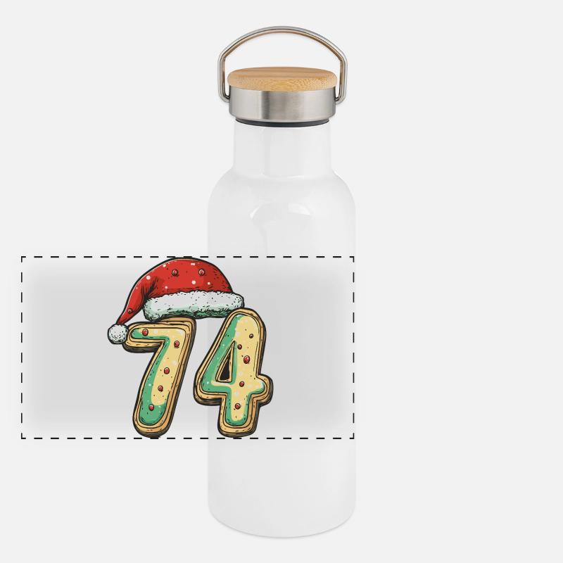 Biscuit de Noël à 74 chiffres Gourde isotherme avec bouchon en bambou