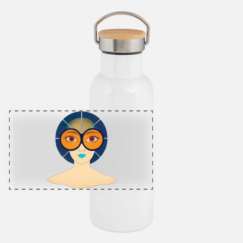 FREE YOUR MIND #2 - nice people Panoramic Thermal Bottle with Bamboo Lid