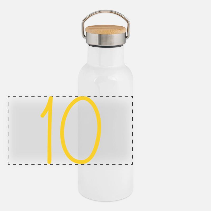 Panorama Thermosflasche mit Bambusdeckel