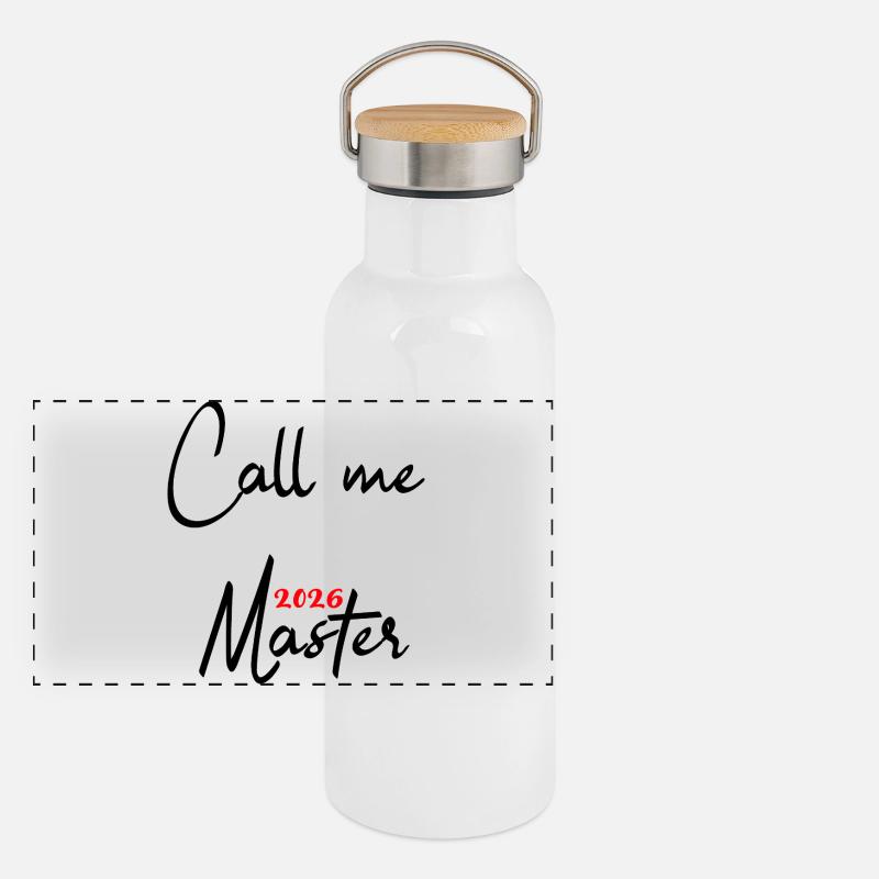 Master 2026 Graduation Graduation Panoramic Thermal Bottle with Bamboo Lid