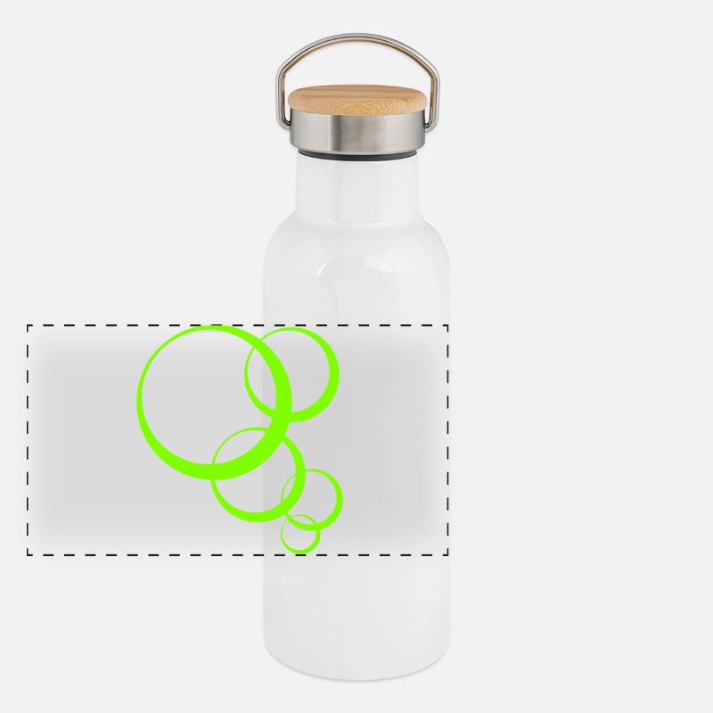 Bubbles Panoramic Thermal Bottle with Bamboo Lid