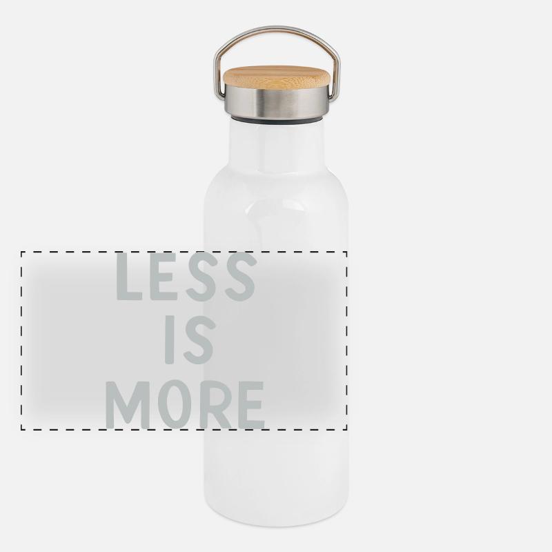 Less is More Panoramic Thermal Bottle with Bamboo Lid