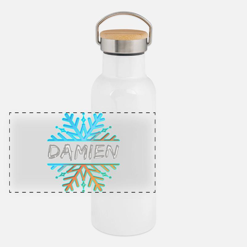 Damien Gourde isotherme avec bouchon en bambou