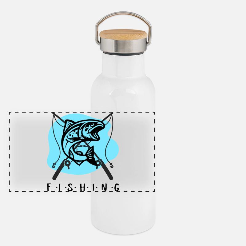 Panorama Thermosflasche mit Bambusdeckel