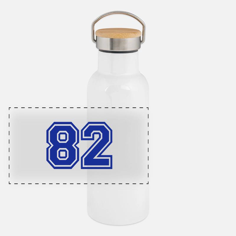 82 Panorama Thermosflasche mit Bambusdeckel