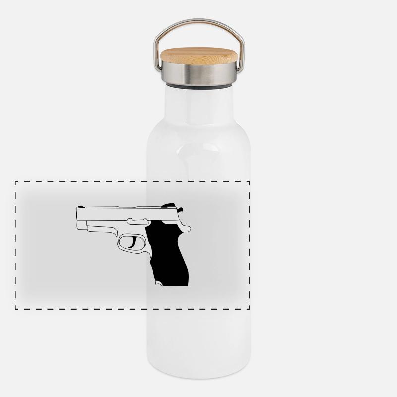 Arme Gourde isotherme avec bouchon en bambou