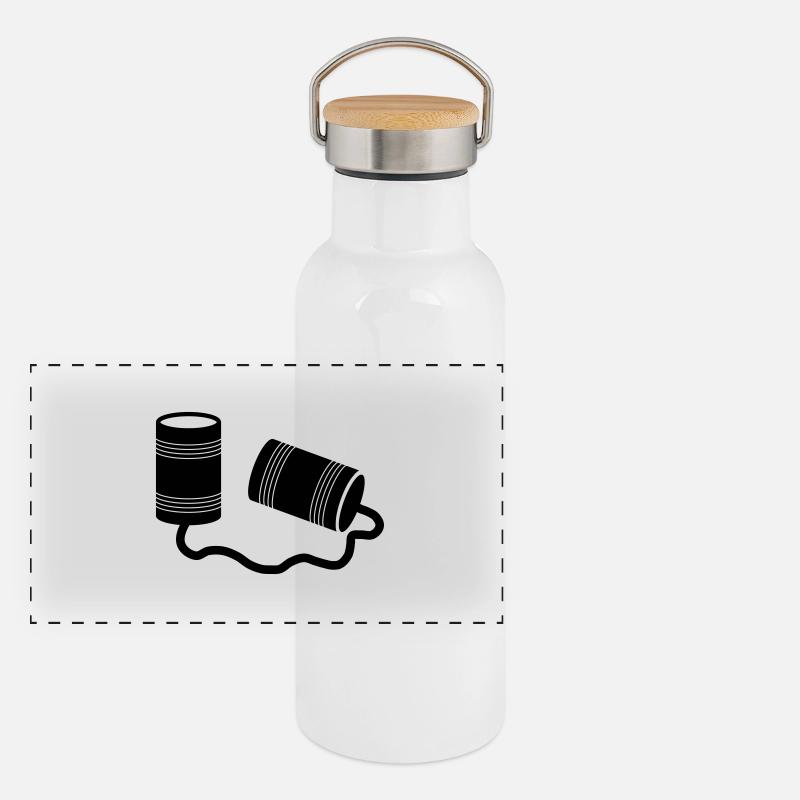 telefono lattine Thermos con coperchio in bambù