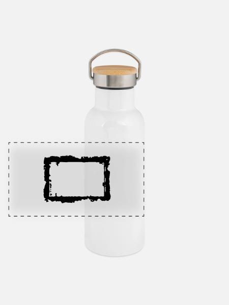 frame_4_vec_1 de - Panorama Thermosflasche mit Bambusdeckel - Weiß - Vorne