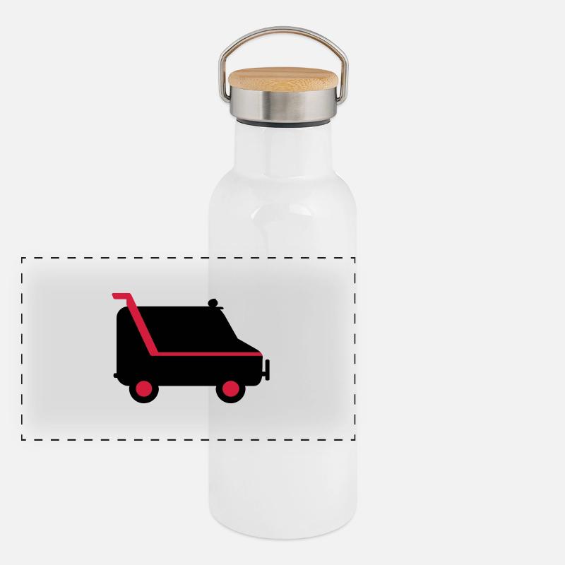 Transporter / van (2c) Panorama Thermosflasche mit Bambusdeckel