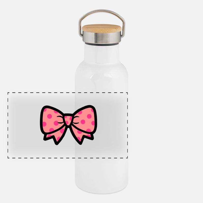 boucle Gourde isotherme avec bouchon en bambou