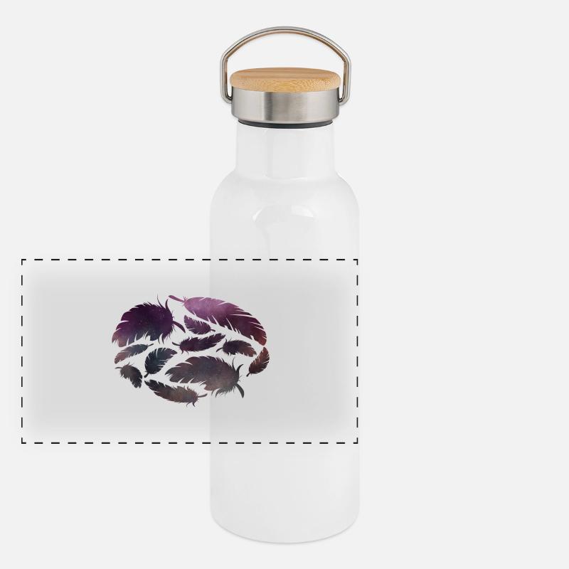 printemps Gourde isotherme avec bouchon en bambou