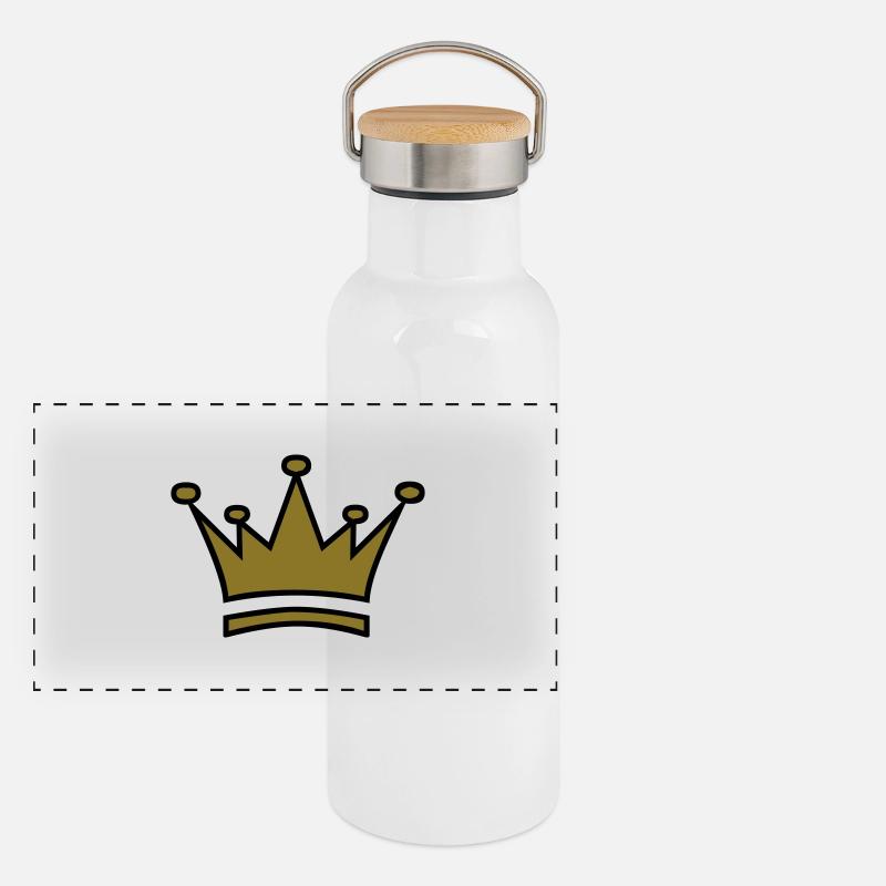 Crown Panoramic Thermal Bottle with Bamboo Lid