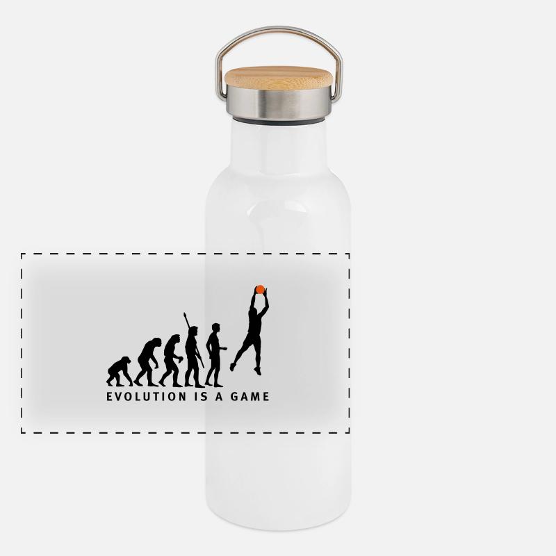 Panorama Thermosflasche mit Bambusdeckel