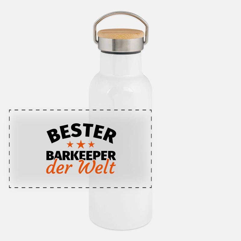 Barkeeper Panorama Thermosflasche mit Bambusdeckel