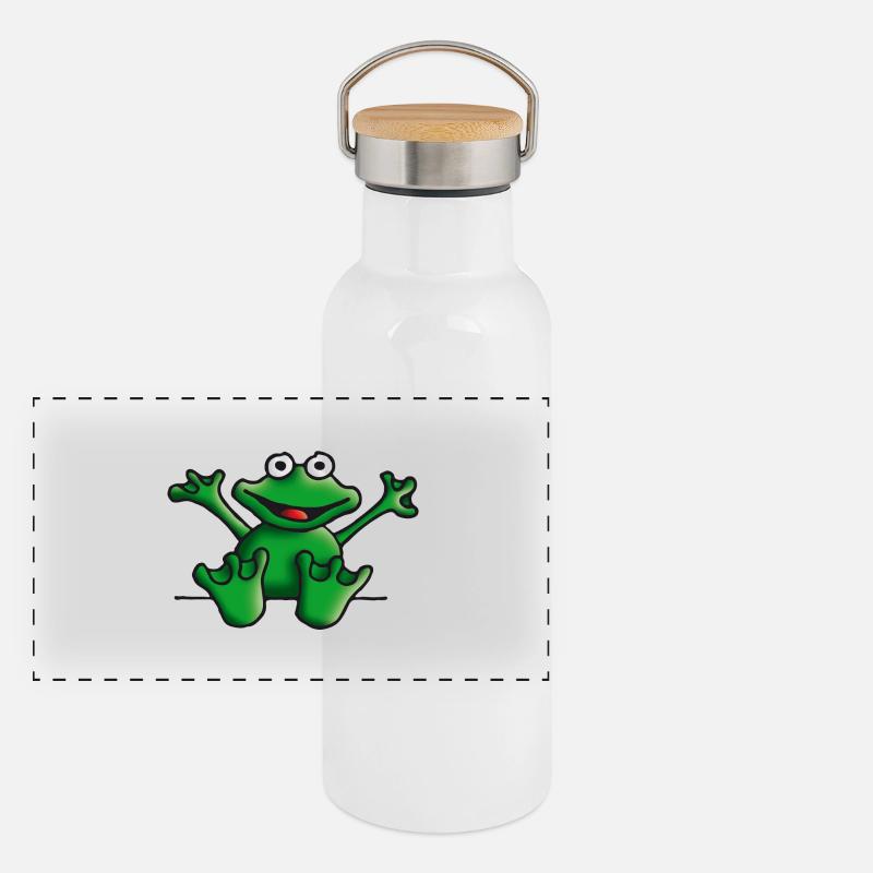heart_frog_122011a Gourde isotherme avec bouchon en bambou