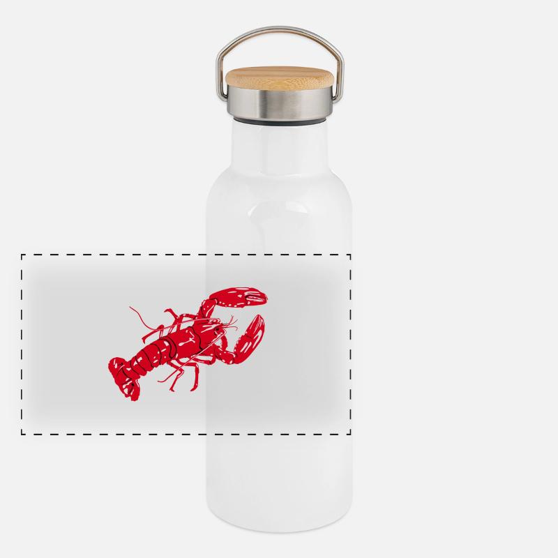 lobster Panoramic Thermal Bottle with Bamboo Lid
