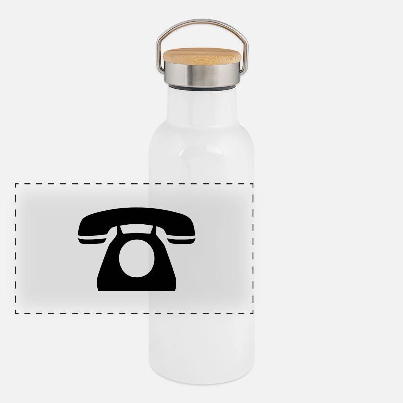 phone Panoramic Thermal Bottle with Bamboo Lid