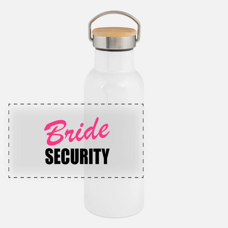 bride security Panoramic Thermal Bottle with Bamboo Lid