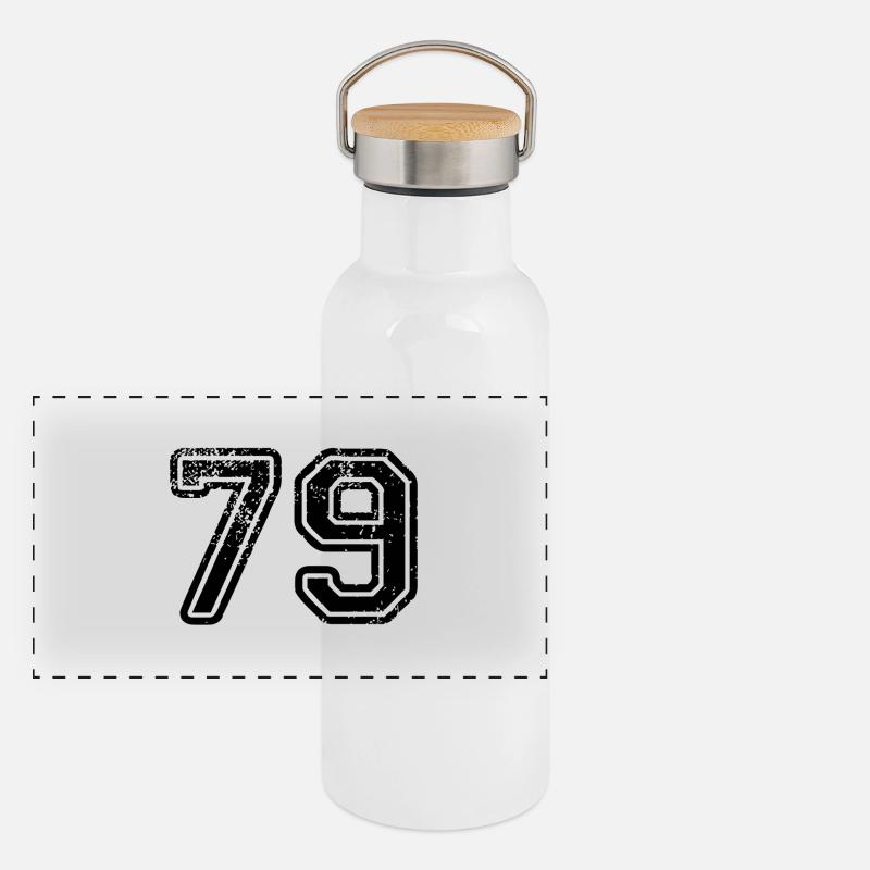 79 Gourde isotherme avec bouchon en bambou