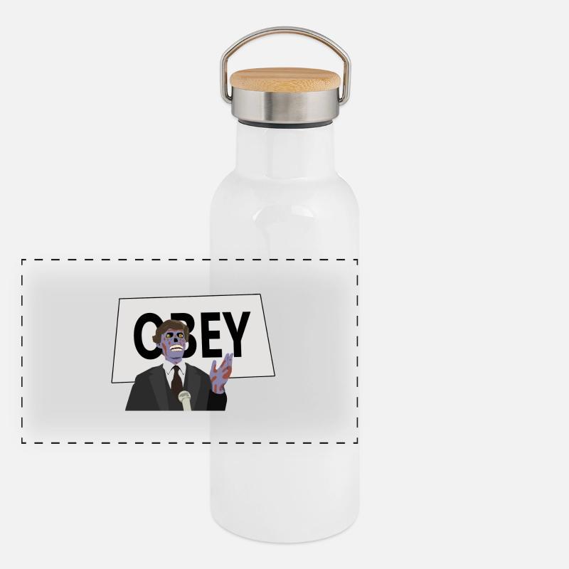 Obey Panorama Thermosflasche mit Bambusdeckel