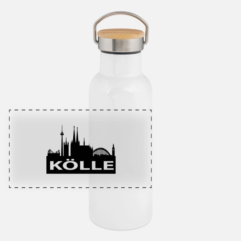 Cologne Skyline - Koelle Gourde isotherme avec bouchon en bambou