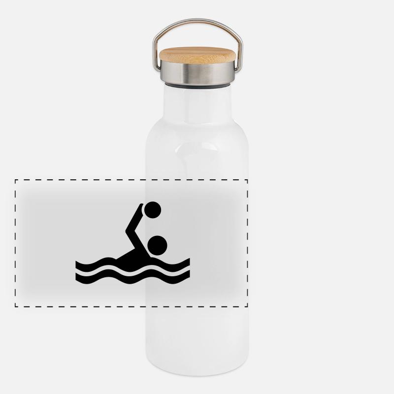 Water polo Panoramic Thermal Bottle with Bamboo Lid
