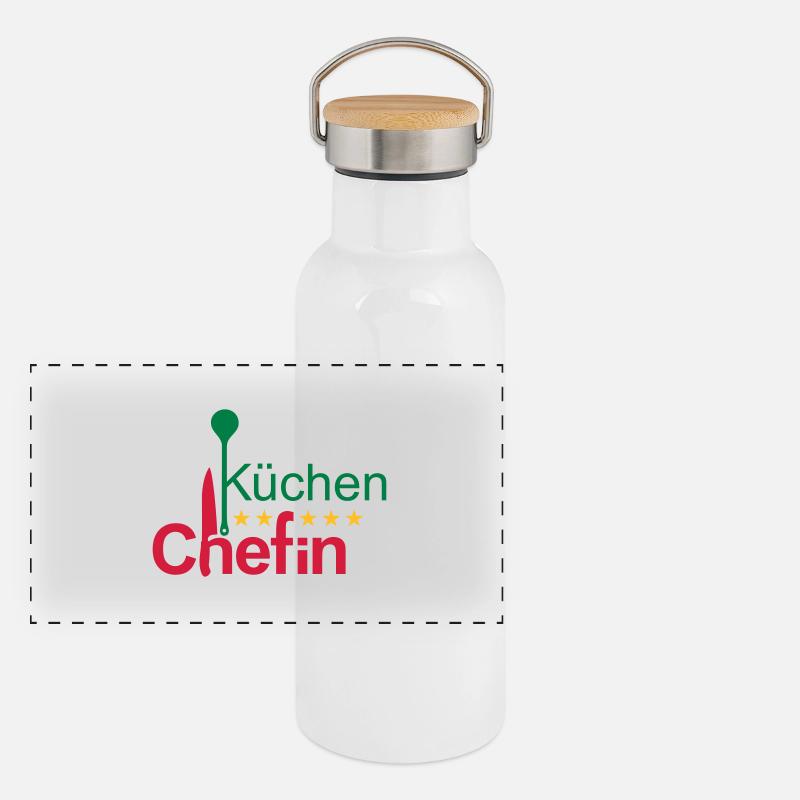 Chef Panoramic Thermal Bottle with Bamboo Lid