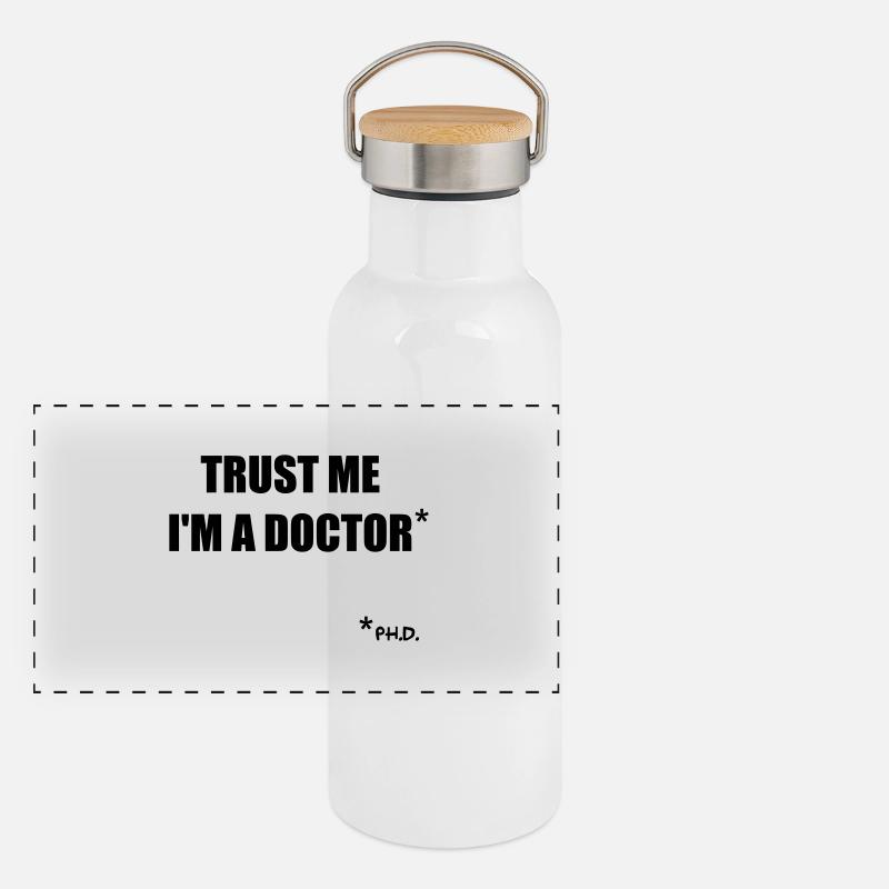 Trust me Panorama Thermosflasche mit Bambusdeckel