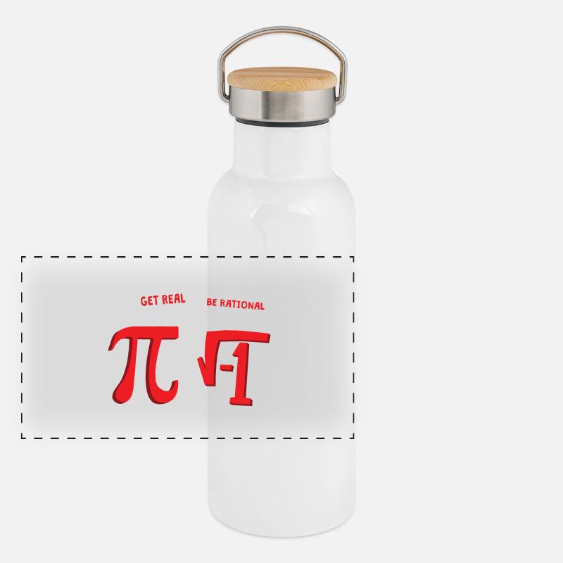 MATHS GETS REAL Panorama Thermosflasche mit Bambusdeckel