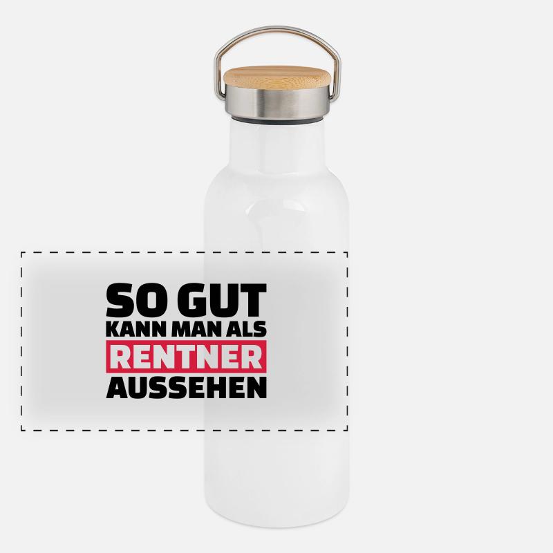 Rentner Panorama Thermosflasche mit Bambusdeckel