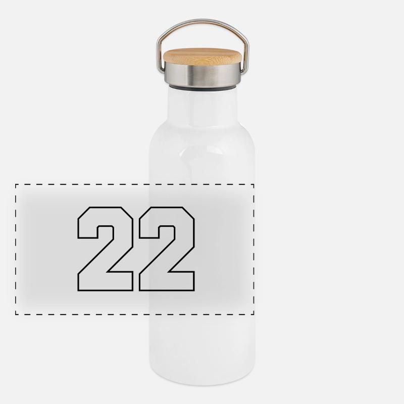 22 Gourde isotherme avec bouchon en bambou