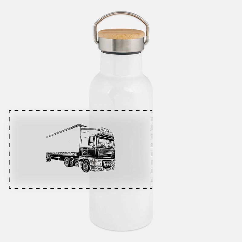 Trucks Panoramic Thermal Bottle with Bamboo Lid