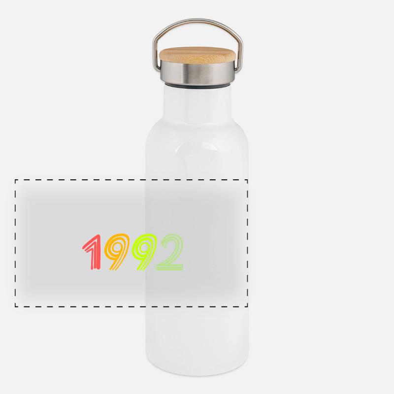 Fantastic since 1992 - born in 1992 Panoramic Thermal Bottle with Bamboo Lid