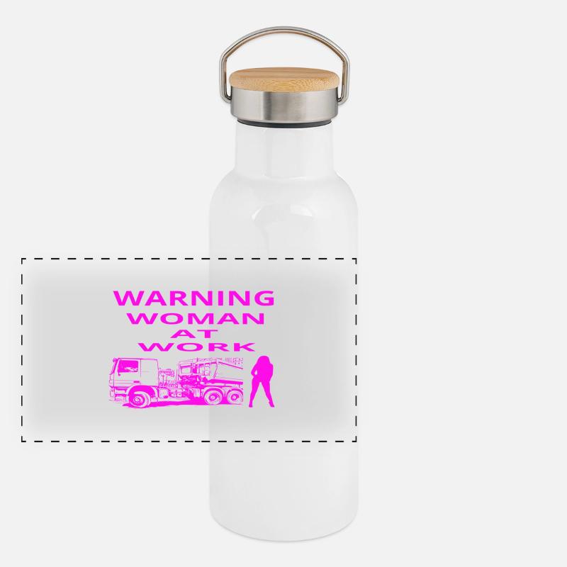 Camion Gourde isotherme avec bouchon en bambou