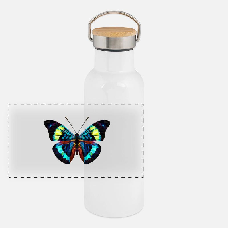 Papillon Gourde isotherme avec bouchon en bambou